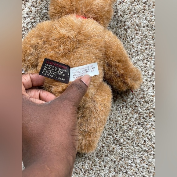 Vintage Gund Teddy Limited Edition 1989 Collector's Bear Gold Tag 8” - Picture 6 of 6